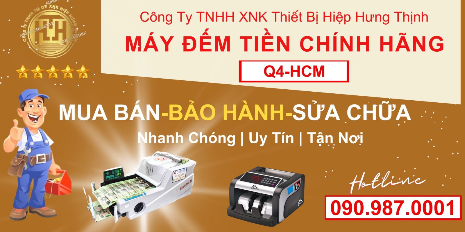 Máy đếm tiền tại quận 4